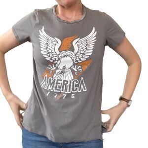 Zutter Wild and Free Graphic Eagle T-Shirt S